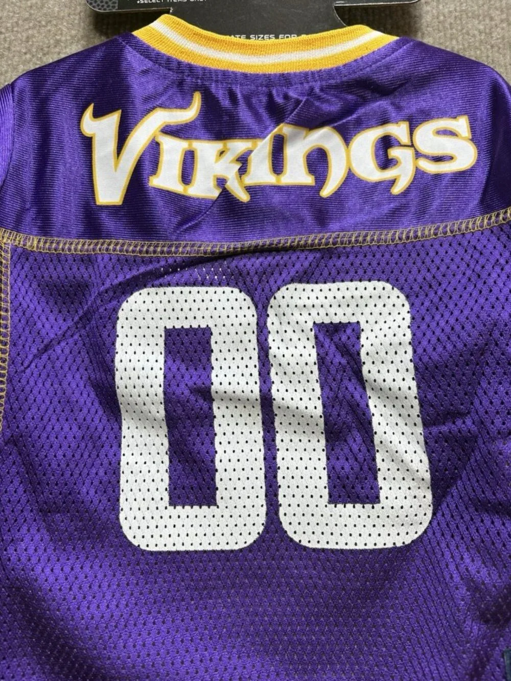 NFL Official Minnesota Vikings Pet Football Jersey Wear Dog Size M Medium NEW